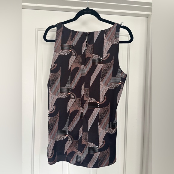 White House Black Market brown and pink top - Picture 5 of 5